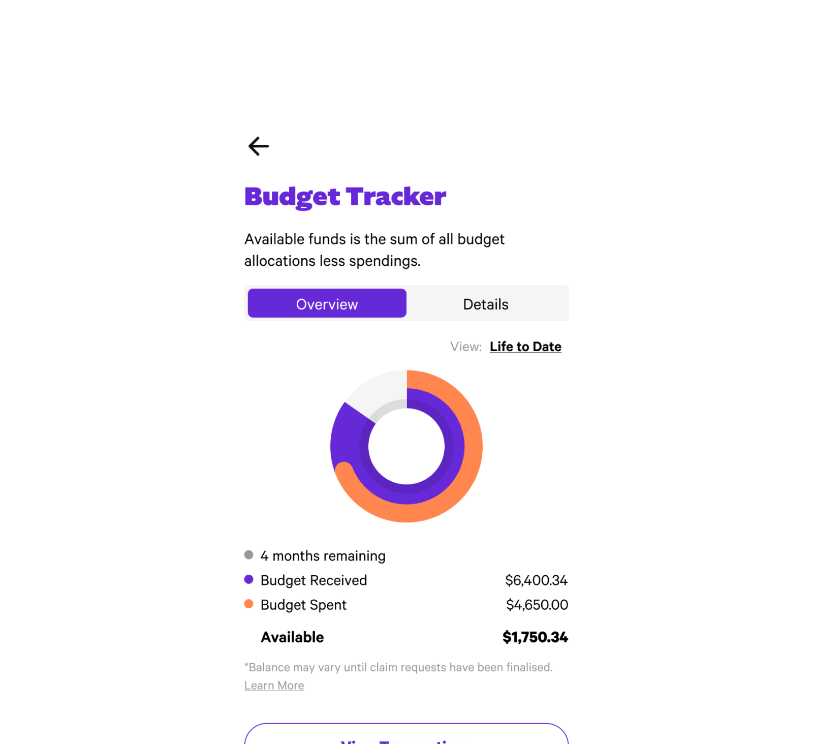 Budget Tracker Overview